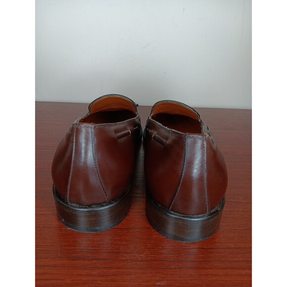 Salvatore Ferragamo Studio Tassel Loafers Size 8.5 D Brown Leather Made In Italy - Picture 4 of 7